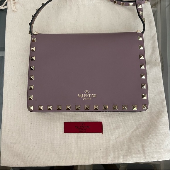 AUTHENTIC Valentino Small Rockstud Calfskin Crossbody Bag - Picture 3 of 5